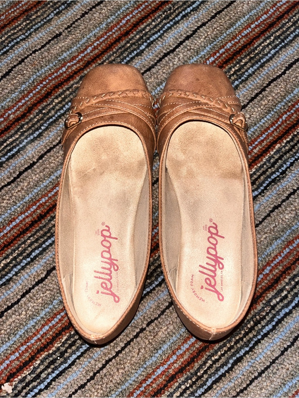 Jellypop Women's Rose Gold Slip-On Ballet Flats